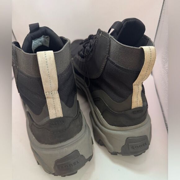 Sorel Men's Size 12 Kinetic Breakthru Venture Mid Waterproof Shoe Black Boots - Picture 5 of 9